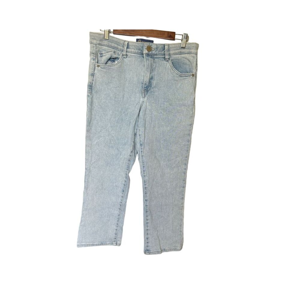 Democracy Ab Solution‎ Cropped Straight Leg Jeans Womens 10 Denim Western
